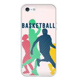 Чехол для iPhone 5/5S матовый с принтом Баскетбол в Курске, Силикон | Область печати: задняя сторона чехла, без боковых панелей | Тематика изображения на принте: баскет | баскетбол | вип | дизайн | люди | мяч | новинка | спорт | спортсмен | топ | тренд | человек