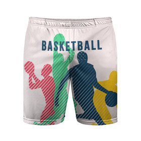 Мужские шорты 3D спортивные с принтом Баскетбол в Курске,  |  | баскет | баскетбол | вип | дизайн | люди | мяч | новинка | спорт | спортсмен | топ | тренд | человек