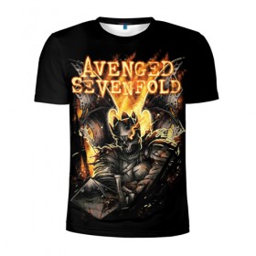 Мужская футболка 3D спортивная с принтом Avenged Sevenfold в Курске, 100% полиэстер с улучшенными характеристиками | приталенный силуэт, круглая горловина, широкие плечи, сужается к линии бедра | a7x | avenged sevenfold | heavy metal | metal | группы | метал | музыка | прогрессивный метал | рок | хард рок | хэви метал