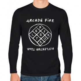 Мужской лонгслив хлопок с принтом Arcade Fire в Курске, 100% хлопок |  | Тематика изображения на принте: 