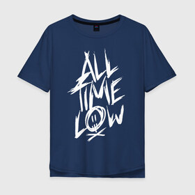 Мужская футболка хлопок Oversize с принтом All Time Low в Курске, 100% хлопок | свободный крой, круглый ворот, “спинка” длиннее передней части | all time low | atl | future hearts | young renegade | альтернативный рок | группы | музыка | панк рок | поп панк | поп рок | рок