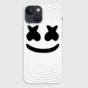 Чехол для iPhone 13 mini с принтом MARSHMELLO в Курске,  |  | marsh | marshmallow | marshmello | marshmelo | mello | music | smile | диджей | лого | маршмеллов | маршмеллоу | маршмеллу | маршмело | маршмелов | маршмелоу | музыка | музыкант | рожица | трэп | улыбка | хаус