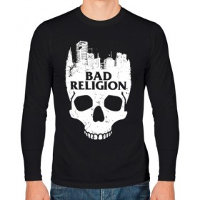 Мужской лонгслив хлопок с принтом Bad Religion в Курске, 100% хлопок |  | Тематика изображения на принте: bad religion | hardcore | punk | группы | музыка | панк | панк рок | рок