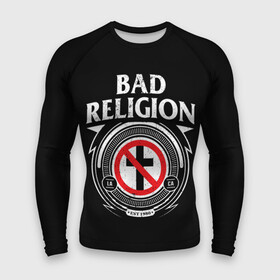 Мужской рашгард 3D с принтом Bad Religion в Курске,  |  | bad religion | hardcore | punk | группы | музыка | панк | панк рок | рок