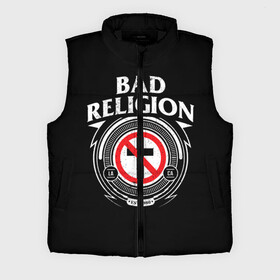 Мужской жилет утепленный 3D с принтом Bad Religion в Курске,  |  | Тематика изображения на принте: bad religion | hardcore | punk | группы | музыка | панк | панк рок | рок