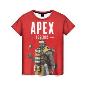 Женская футболка 3D с принтом CAUSTIC APEX LEGENDS в Курске, 100% полиэфир ( синтетическое хлопкоподобное полотно) | прямой крой, круглый вырез горловины, длина до линии бедер | apex | caustic | legend | legends | titanfall | апекс | арех | бангалор | бладхаунд | гибралтар | каустик | лайфлайн | ледженд | леджендс | мираж | орех | рэйф