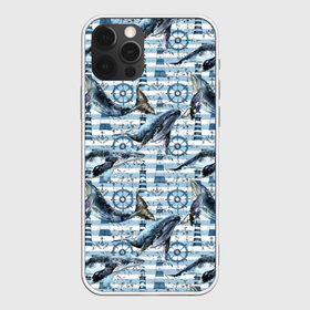 Чехол для iPhone 12 Pro Max с принтом Киты в Курске, Силикон |  | animals | lighthouse | ocean | s | sea | steering wheel | vest | water | whales | вода | графика | животные | иллюстрация | картинка | киты | маяк | мода | молодежная | море | океан | полосы | рисунок | синий | стиль | тельняшка | фон