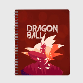 Тетрадь с принтом Dragon ball в Курске, 100% бумага | 48 листов, плотность листов — 60 г/м2, плотность картонной обложки — 250 г/м2. Листы скреплены сбоку удобной пружинной спиралью. Уголки страниц и обложки скругленные. Цвет линий — светло-серый
 | 23 | 8 | z | аниме | болл | вип | дзютсу | дизайн | драгон | драконий | жемчуг | з | мальчик | мода | мужчина | мульт | нинздя | новинка | новый год | подарок | стритвир | топ | тренд