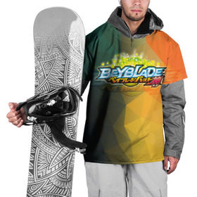 Накидка на куртку 3D с принтом beyblade логотип в Курске, 100% полиэстер |  | beyblade | beyblade burst | tomy beyblade | бейблэйд бердс | бейблэйд берст