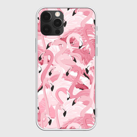 Чехол для iPhone 12 Pro Max с принтом Фламинго в Курске, Силикон |  | birds | drawing | fashion | feathers | flamingo | graphics | illustration | picture | pink | stand | style | wings | youth | графика | иллюстрация | картинка | клюв | красивые | крылья | мода | молодежная | перья | птицы | рисунок | розовый | стиль | стоя