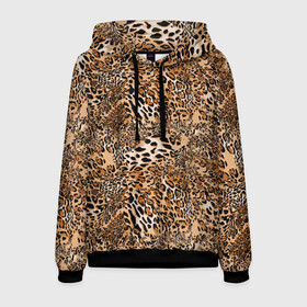 Мужская толстовка 3D с принтом Леопард в Курске, 100% полиэстер | двухслойный капюшон со шнурком для регулировки, мягкие манжеты на рукавах и по низу толстовки, спереди карман-кенгуру с мягким внутренним слоем. | camouflage | cat | disguise | fashion | illustration | jungle | leopard | predator | skin | spots | style | wild | youth | графика | джунгли | дикий | иллюстрация | камуфляж | картинка | кошка | леопард | маскировка | мода | молодежная | пятна | рисунок |