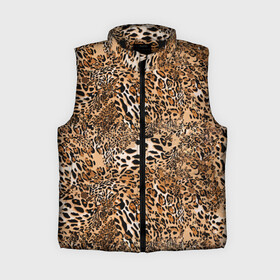 Женский жилет утепленный 3D с принтом Леопард в Курске,  |  | camouflage | cat | disguise | fashion | illustration | jungle | leopard | predator | skin | spots | style | wild | youth | графика | джунгли | дикий | иллюстрация | камуфляж | картинка | кошка | леопард | маскировка | мода | молодежная | пятна | рисунок |