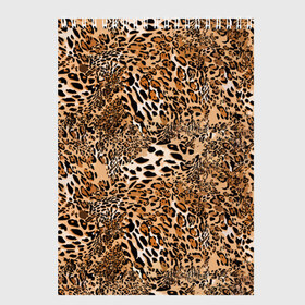 Скетчбук с принтом Леопард в Курске, 100% бумага
 | 48 листов, плотность листов — 100 г/м2, плотность картонной обложки — 250 г/м2. Листы скреплены сверху удобной пружинной спиралью | camouflage | cat | disguise | fashion | illustration | jungle | leopard | predator | skin | spots | style | wild | youth | графика | джунгли | дикий | иллюстрация | камуфляж | картинка | кошка | леопард | маскировка | мода | молодежная | пятна | рисунок |
