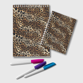 Блокнот с принтом Леопард в Курске, 100% бумага | 48 листов, плотность листов — 60 г/м2, плотность картонной обложки — 250 г/м2. Листы скреплены удобной пружинной спиралью. Цвет линий — светло-серый
 | Тематика изображения на принте: camouflage | cat | disguise | fashion | illustration | jungle | leopard | predator | skin | spots | style | wild | youth | графика | джунгли | дикий | иллюстрация | камуфляж | картинка | кошка | леопард | маскировка | мода | молодежная | пятна | рисунок |