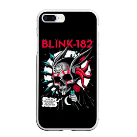 Чехол для iPhone 7Plus/8 Plus матовый с принтом Blink 182 в Курске, Силикон | Область печати: задняя сторона чехла, без боковых панелей | punk | группы | кролик | музыка | панк