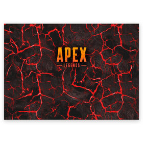 Поздравительная открытка с принтом APEX LEGENDS в Курске, 100% бумага | плотность бумаги 280 г/м2, матовая, на обратной стороне линовка и место для марки
 | Тематика изображения на принте: apex legends | apex legends battle. | apex legends engine | apex legends origin | apex legends игра | titanfall apex legends
