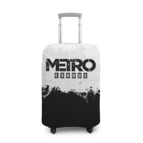 Чехол для чемодана 3D с принтом METRO: EXODUS в Курске, 86% полиэфир, 14% спандекс | двустороннее нанесение принта, прорези для ручек и колес | 