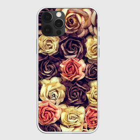 Чехол для iPhone 12 Pro Max с принтом Шоколадные розы в Курске, Силикон |  | бабушке | девочке | девушке | дочке | желтые цветы | женщине | маме | подруге | природа | розовые цветы | розы | сестре | теще | тюльпаны | цветы
