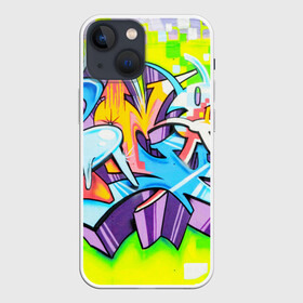 Чехол для iPhone 13 mini с принтом Неоновая кислота в Курске,  |  | grafity | paint | street art | urban | город | граффити | искусство | кирпичи | краски | рисунки | стена | улицы | уличное искусство