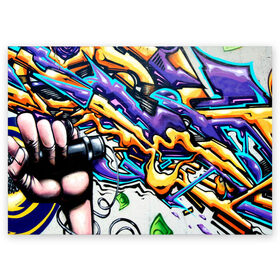 Поздравительная открытка с принтом NEON GRAFFITI в Курске, 100% бумага | плотность бумаги 280 г/м2, матовая, на обратной стороне линовка и место для марки
 | Тематика изображения на принте: grafity | paint | street art | urban | город | граффити | искусство | кирпичи | краски | рисунки | стена | улицы | уличное искусство