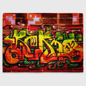 Плед 3D с принтом Граффити в Курске, 100% полиэстер | закругленные углы, все края обработаны. Ткань не мнется и не растягивается | grafity | paint | street art | urban | город | граффити | искусство | кирпичи | краски | рисунки | стена | улицы | уличное искусство