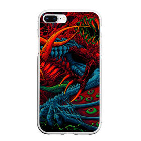 Чехол для iPhone 7Plus/8 Plus матовый с принтом CS GOHYPER BEAST в Курске, Силикон | Область печати: задняя сторона чехла, без боковых панелей | awp | counter strike | cyber sport | game | hyper beast | skin | sport | авп | игры | скин | скоростной зверь