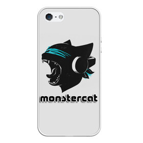 Чехол для iPhone 5/5S матовый с принтом Monstercat в Курске, Силикон | Область печати: задняя сторона чехла, без боковых панелей | monstercat | клуб | клубная музыка | кот | котенок | кошка | лейбл | монстар | монстар кет | монстер | музыка | танцевальная музыка | электронная | электронная музыка