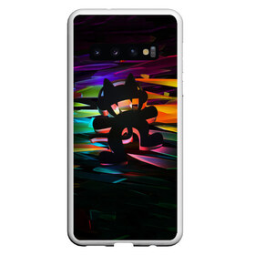 Чехол для Samsung Galaxy S10 с принтом Monstercat в Курске, Силикон | Область печати: задняя сторона чехла, без боковых панелей | Тематика изображения на принте: monstercat | клуб | клубная музыка | кот | котенок | кошка | лейбл | монстар | монстар кет | монстер | музыка | танцевальная музыка | электронная | электронная музыка