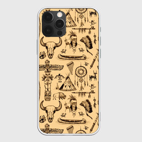 Чехол для iPhone 12 Pro Max с принтом Индейский паттерн в Курске, Силикон |  | африка | буйвол | индейцы | каной | ловец снов | лодка | лук | орёл | перо | перья | рога | стрелы | татуировка | типи | томагавк | топор | трубка | фигвам | череп | этно