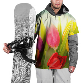 Накидка на куртку 3D с принтом Тюльпаны в Курске, 100% полиэстер |  | бабушке | девочке | девушке | дочке | желтые цветы | женщине | маме | подруге | природа | розовые цветы | розы | сестре | теще | тюльпаны | цветы
