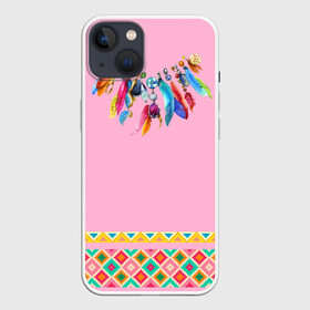 Чехол для iPhone 13 с принтом индейское платье в Курске,  |  | boho | ethno | indians | native american | ttibal | америка | бохо | индейцы | орнамент | перья | трибал | узор | этника