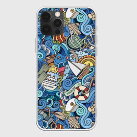 Чехол для iPhone 12 Pro Max с принтом Морской коллаж в Курске, Силикон |  | mari | весло | волны | галька | графика | детский | иллюстрация | канат | карта | картинка | коллаж | компас | корабль | маяк | мода | море | морской | облако | океан | птица | рисунок | рыбы | солнце | стиль