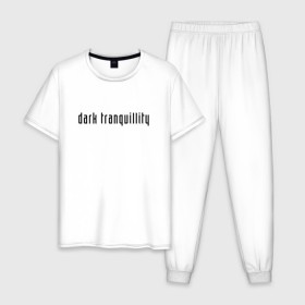 Мужская пижама хлопок с принтом Dark Tranquillity в Курске, 100% хлопок | брюки и футболка прямого кроя, без карманов, на брюках мягкая резинка на поясе и по низу штанин
 | Тематика изображения на принте: 