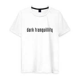 Мужская футболка хлопок с принтом Dark Tranquillity в Курске, 100% хлопок | прямой крой, круглый вырез горловины, длина до линии бедер, слегка спущенное плечо. | Тематика изображения на принте: 