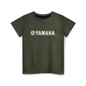 Детская футболка хлопок с принтом YAMAHA в Курске, 100% хлопок | круглый вырез горловины, полуприлегающий силуэт, длина до линии бедер | bike | moto | motorcycle | r1 | r6 | yamaha | байк | мото | мотоциклы | ямаха