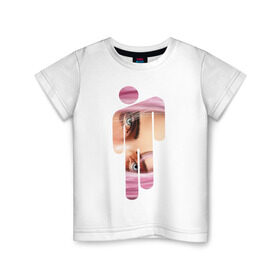Детская футболка хлопок с принтом Billie Eilish Style в Курске, 100% хлопок | круглый вырез горловины, полуприлегающий силуэт, длина до линии бедер | billie eilish | lovely | music | ocean eyes | pop | билли айлиш | девушка | музыка | океан | поп | эйлиш | элиш