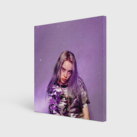 Холст квадратный с принтом Billie Eilish в Курске, 100% ПВХ |  | billie eilish | lovely | music | ocean eyes | pop | билли айлиш | девушка | музыка | океан | поп | эйлиш | элиш