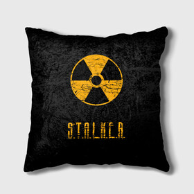 Подушка 3D с принтом S.T.A.L.K.E.R. в Курске, наволочка – 100% полиэстер, наполнитель – холлофайбер (легкий наполнитель, не вызывает аллергию). | состоит из подушки и наволочки. Наволочка на молнии, легко снимается для стирки | anomaly | bandit | chernobyl | logo | pripyat | shadow of chernobyl | stalker | stalker 2 | zone | аномалия | бандиты | зона | лого | меченый | припять | сталкер | сталкер 2 | тени чернобыля | чернобыль | чистое небо