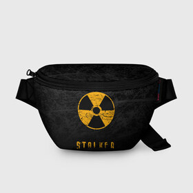 Поясная сумка 3D с принтом S.T.A.L.K.E.R. в Курске, 100% полиэстер | плотная ткань, ремень с регулируемой длиной, внутри несколько карманов для мелочей, основное отделение и карман с обратной стороны сумки застегиваются на молнию | anomaly | bandit | chernobyl | logo | pripyat | shadow of chernobyl | stalker | stalker 2 | zone | аномалия | бандиты | зона | лого | меченый | припять | сталкер | сталкер 2 | тени чернобыля | чернобыль | чистое небо