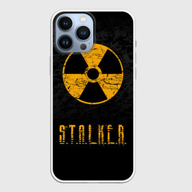 Чехол для iPhone 13 Pro Max с принтом S.T.A.L.K.E.R. в Курске,  |  | Тематика изображения на принте: anomaly | bandit | chernobyl | logo | pripyat | shadow of chernobyl | stalker | stalker 2 | zone | аномалия | бандиты | зона | лого | меченый | припять | сталкер | сталкер 2 | тени чернобыля | чернобыль | чистое небо