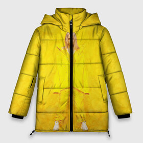 Женская зимняя куртка 3D с принтом Yellow Billie в Курске, верх — 100% полиэстер; подкладка — 100% полиэстер; утеплитель — 100% полиэстер | длина ниже бедра, силуэт Оверсайз. Есть воротник-стойка, отстегивающийся капюшон и ветрозащитная планка. 

Боковые карманы с листочкой на кнопках и внутренний карман на молнии | Тематика изображения на принте: billie eilish | lovely | music | ocean eyes | pop | билли айлиш | девушка | музыка | океан | поп | эйлиш | элиш