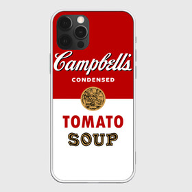 Чехол для iPhone 12 Pro Max с принтом Банка с супом Кэмпбелл в Курске, Силикон |  | campbell’s soup | pop art | popart | арт | банка с супом кэмпбелл | банки с супом кэмпбелл | большая банка супа кэмпбелл с открывашкой | поп арт | суп кэмпбелл | энди уорхол