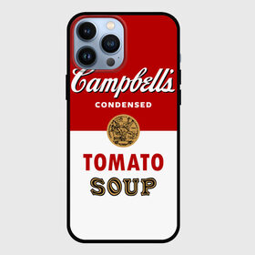 Чехол для iPhone 13 Pro Max с принтом Банка с супом Кэмпбелл в Курске,  |  | campbell’s soup | pop art | popart | арт | банка с супом кэмпбелл | банки с супом кэмпбелл | большая банка супа кэмпбелл с открывашкой | поп арт | суп кэмпбелл | энди уорхол