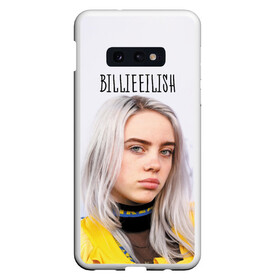 Чехол для Samsung S10E с принтом BillieEilish в Курске, Силикон | Область печати: задняя сторона чехла, без боковых панелей | billie eilish | lovely | music | ocean eyes | pop | билли айлиш | девушка | музыка | океан | поп | эйлиш | элиш