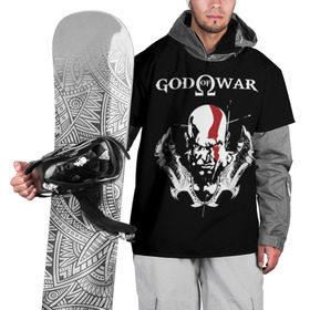 Накидка на куртку 3D с принтом God of War в Курске, 100% полиэстер |  | god of war | арес | афина | бог | бог войны | воин | генерал | гидра | кратос | призрак | спарта | татуировка
