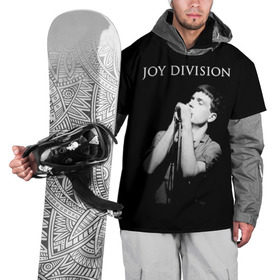 Накидка на куртку 3D с принтом Joy Division в Курске, 100% полиэстер |  | ian curtis | joy division | joy division unknown pleasures | love will tear us apart | группы | иэн кёртис | пост панк | рок