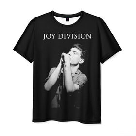 Мужская футболка 3D с принтом Joy Division в Курске, 100% полиэфир | прямой крой, круглый вырез горловины, длина до линии бедер | ian curtis | joy division | joy division unknown pleasures | love will tear us apart | группы | иэн кёртис | пост панк | рок