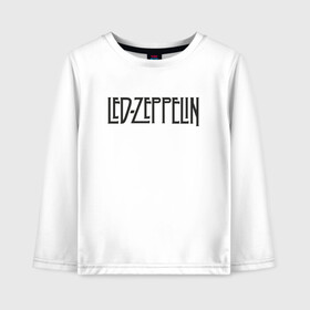 Детский лонгслив хлопок с принтом Led Zeppelin в Курске, 100% хлопок | круглый вырез горловины, полуприлегающий силуэт, длина до линии бедер | blues rock | heavy | led zeppelin | progressive hard rock