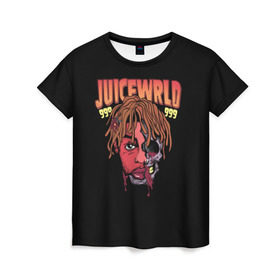 Женская футболка 3D с принтом Juice WRLD в Курске, 100% полиэфир ( синтетическое хлопкоподобное полотно) | прямой крой, круглый вырез горловины, длина до линии бедер | dreams | jucie | juice | lucid | rap | world | wrld | американский | ворлд | врлд | джус | реп | репер | рэп | рэпер