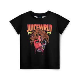 Детская футболка 3D с принтом Juice WRLD в Курске, 100% гипоаллергенный полиэфир | прямой крой, круглый вырез горловины, длина до линии бедер, чуть спущенное плечо, ткань немного тянется | dreams | jucie | juice | lucid | rap | world | wrld | американский | ворлд | врлд | джус | реп | репер | рэп | рэпер